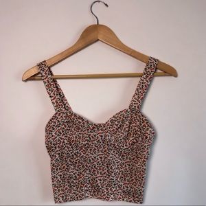 URBAN OUTFITTERS floral Crop top